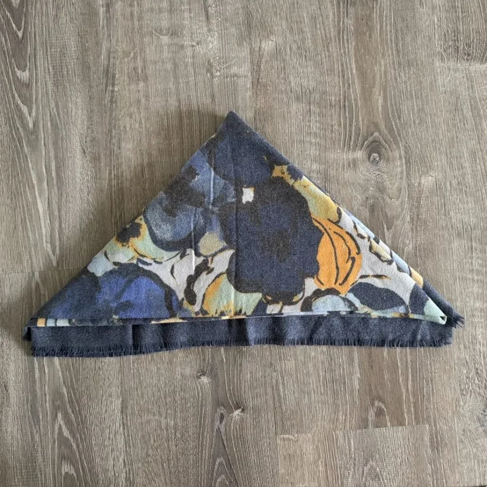 Max Studio Floral Square Scarf Shawl 50